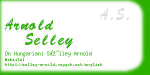 arnold selley business card